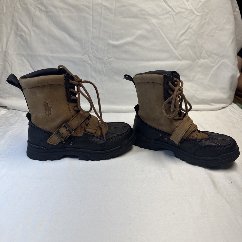 Polo Ralph Lauren Mid Boys Youth Boots Size 4 Hiking Hunting Winter